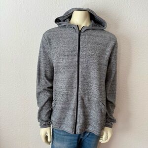 Dip Gray Full-Zip Hooded Jacket Men’s Size L